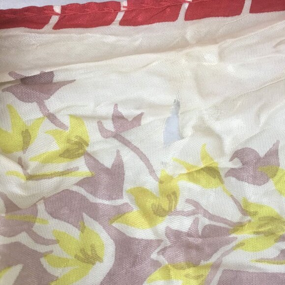 Super Retro Butterfly Scarf Vintage Accessory WASHING - Picture 3 of 4